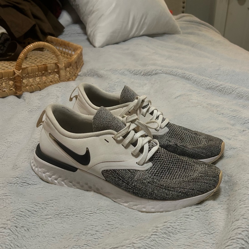 Nike White and Gray Athletic Shoes